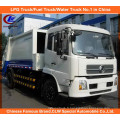 Heavy 6 Wheels Dongfeng Tianjin 6tons Camion à ordures comprimé 8m3 Compactor Garbage Truck